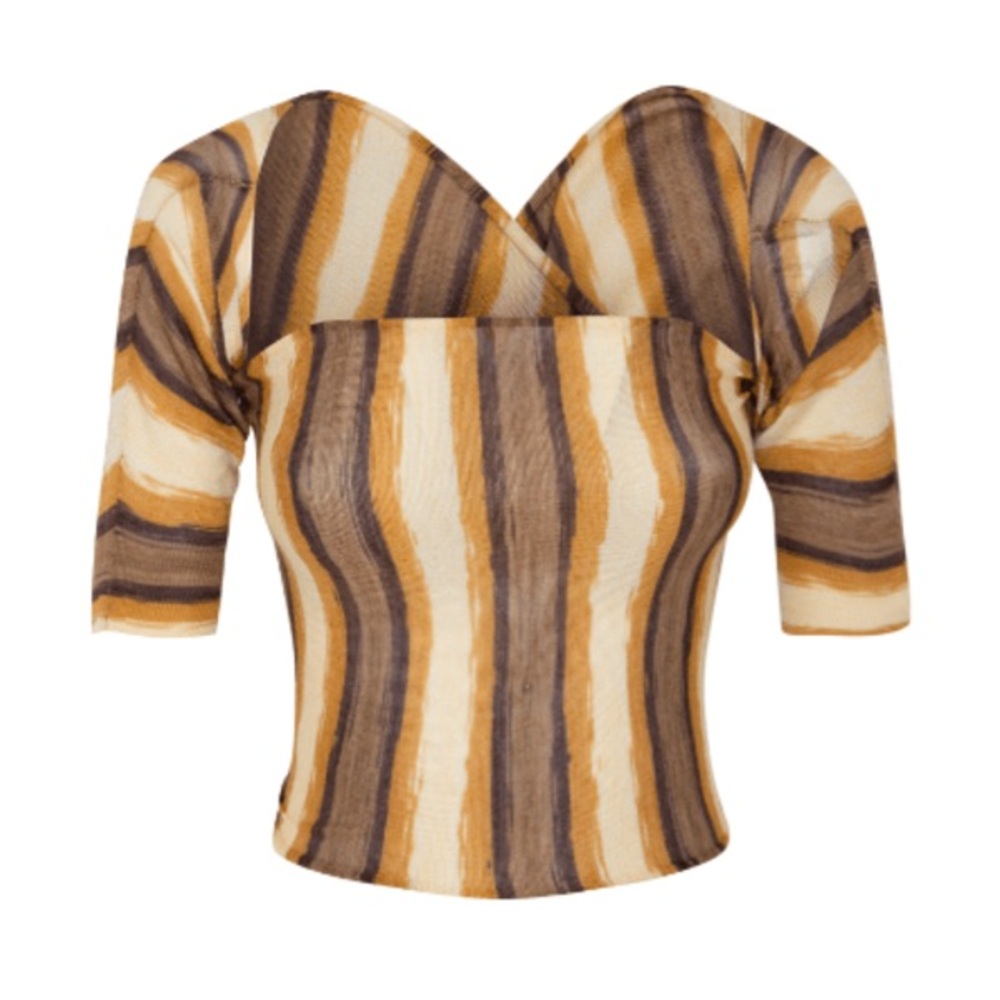 Giamguas gizzo sweater wrap top, worn once, viscose